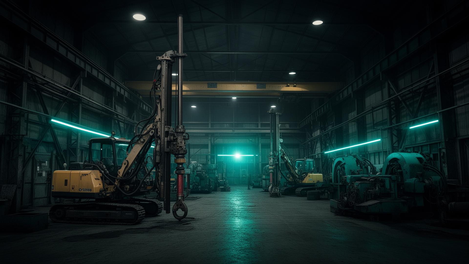 Industrial equipment warehouse